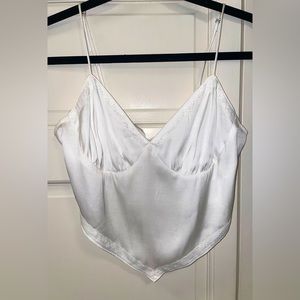 Cotton Candy LA Lace Trim Tie Back Tank